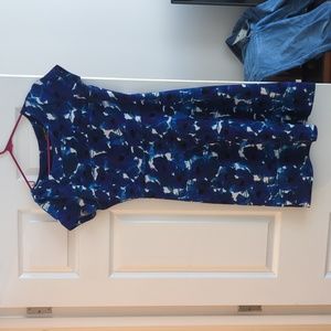 Blue & white cap sleeve dress 6